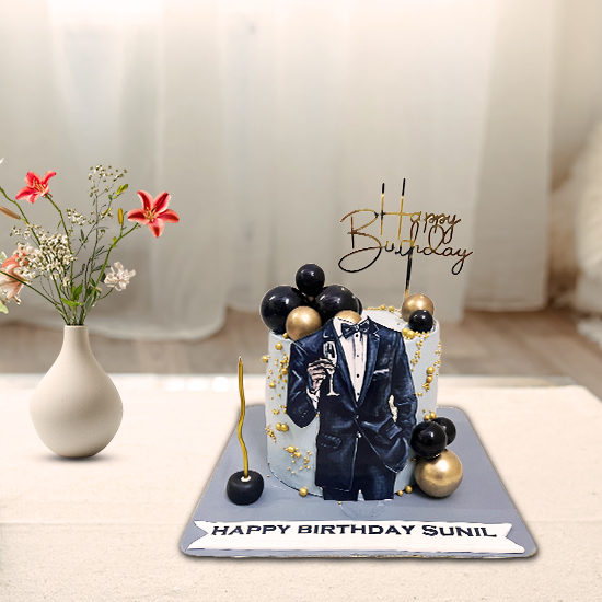 Suit & Slice Delight Cake