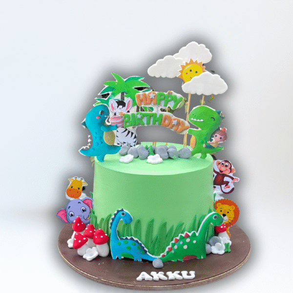 Dinosaur Craze Cake For Boys
