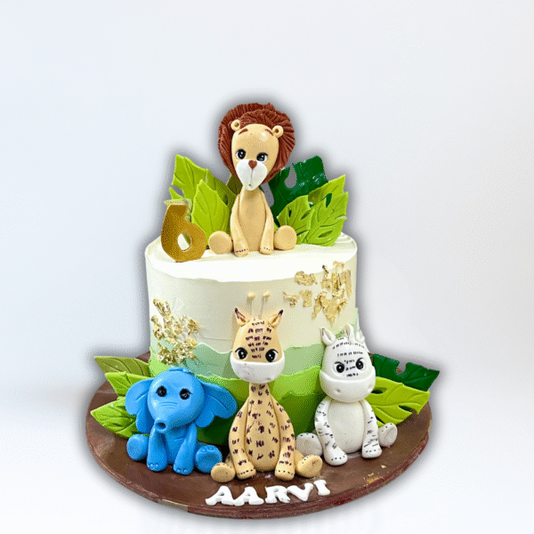 Jungle Friends Cake For Boys