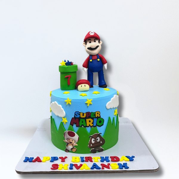Mario Theme Cake For Boys