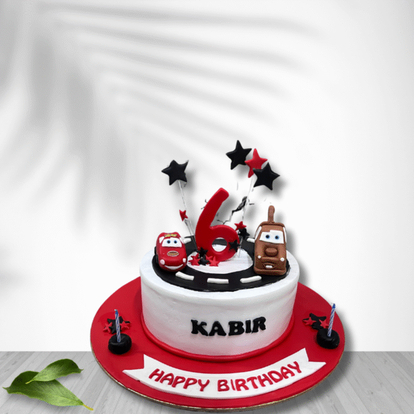 Turbo Track Cake For Boys