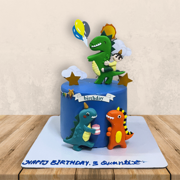 Dinosaur Theme Cake For Boys