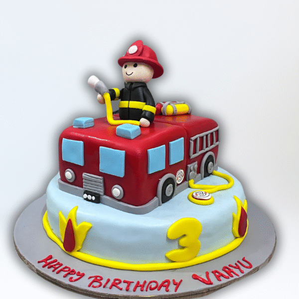 Fire Fighter Cake For Boys