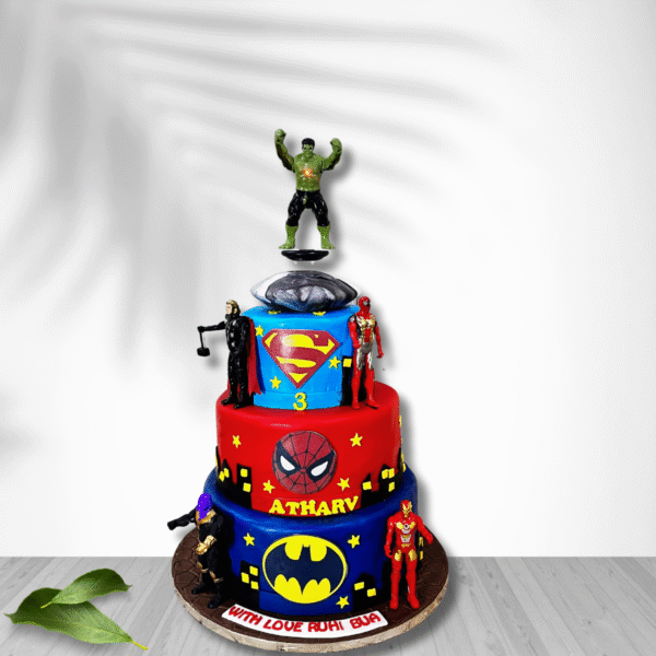 Avengers Theme Cake For Boys