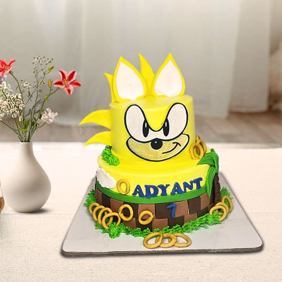 Super Sonic Cake For Boys