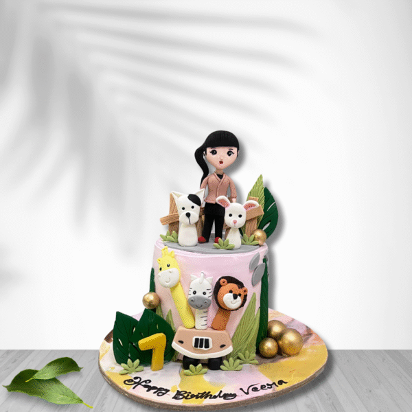 Jungle Jamboree Cake For Girls