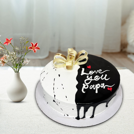 Chocolate Vanilla Cake For Brother