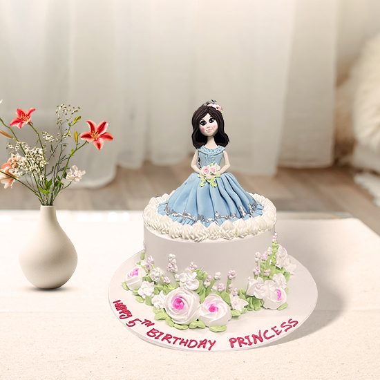 Adorable Doll Cake For Girls