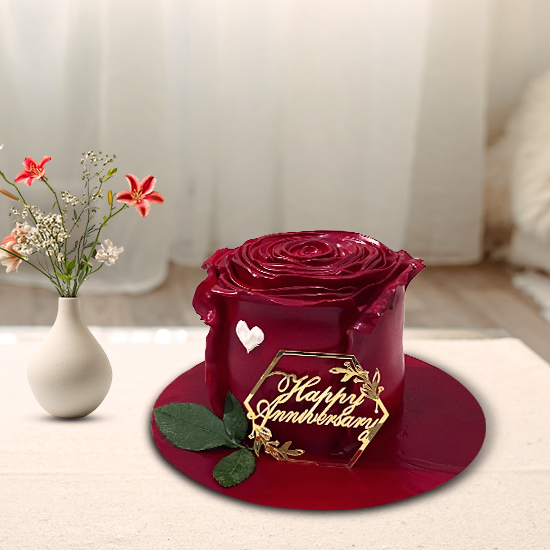 Rose Petal Theme Cake