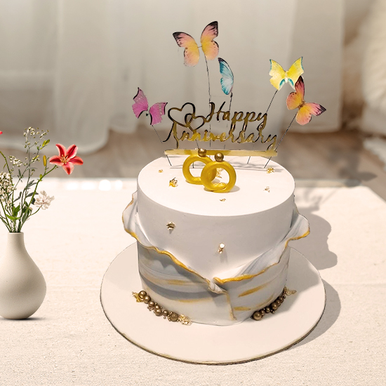 Butterfly Theme Anniversary Cakes