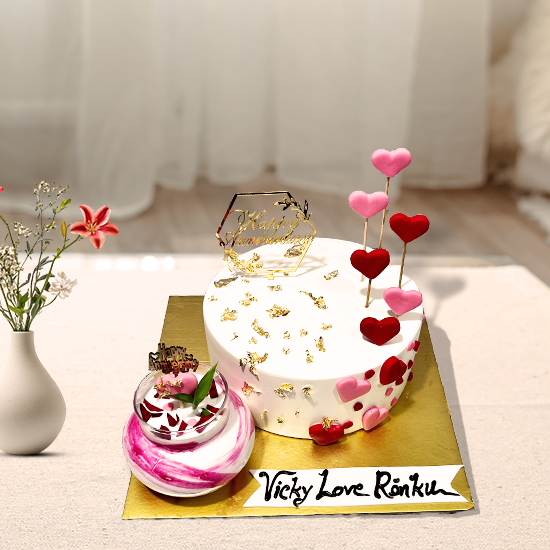 Heartful Anniversary Cakes