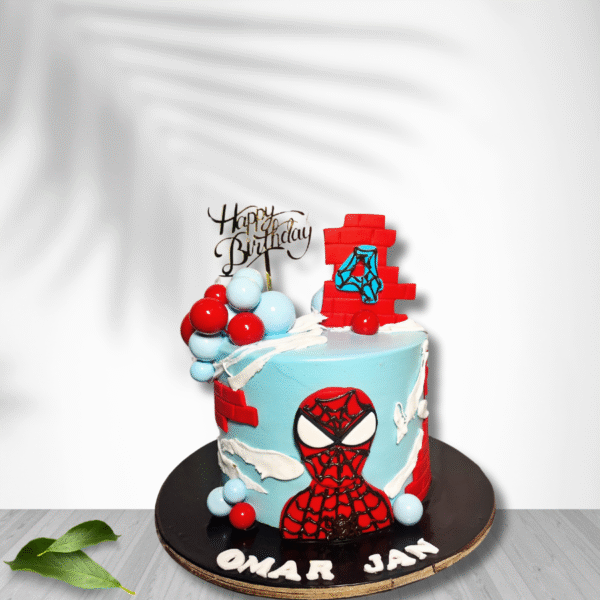 Creamy Spiderman Cakes