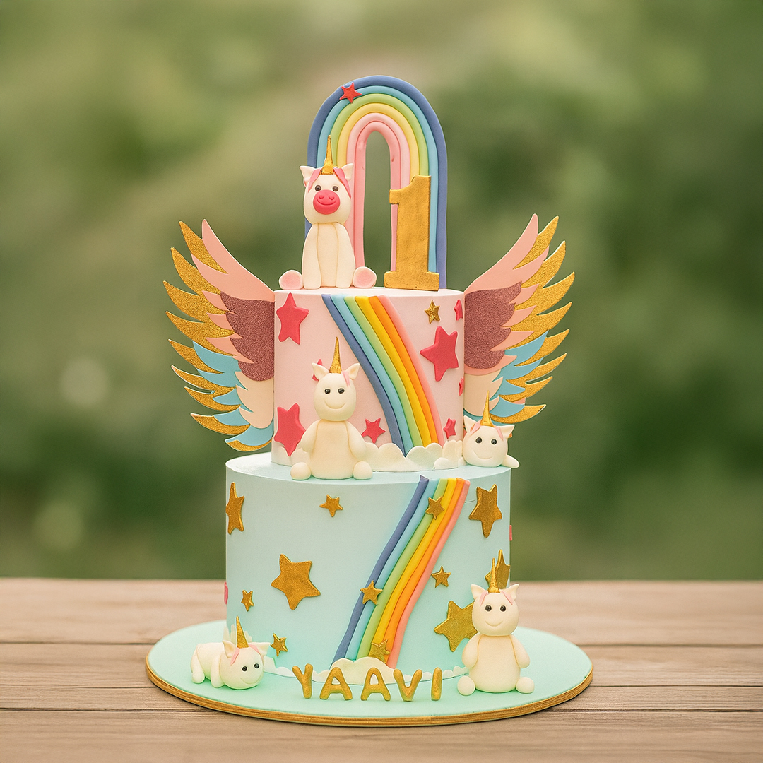 Enchanted Rainbow Cake Delight