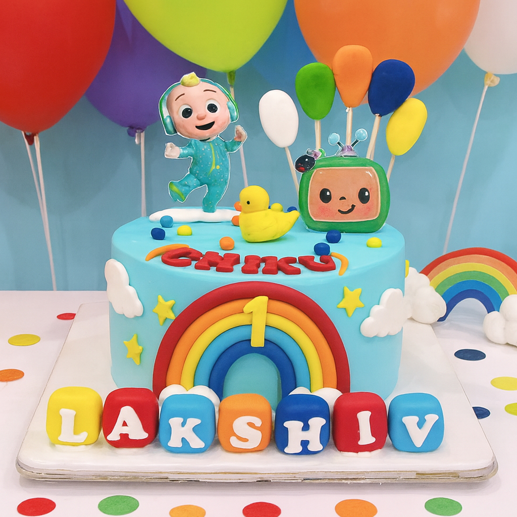 Joyful Balloon Bash Cake