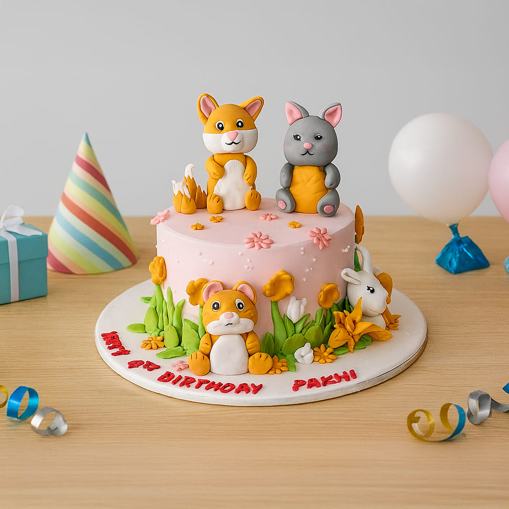 Furry Friends Celebration Cake