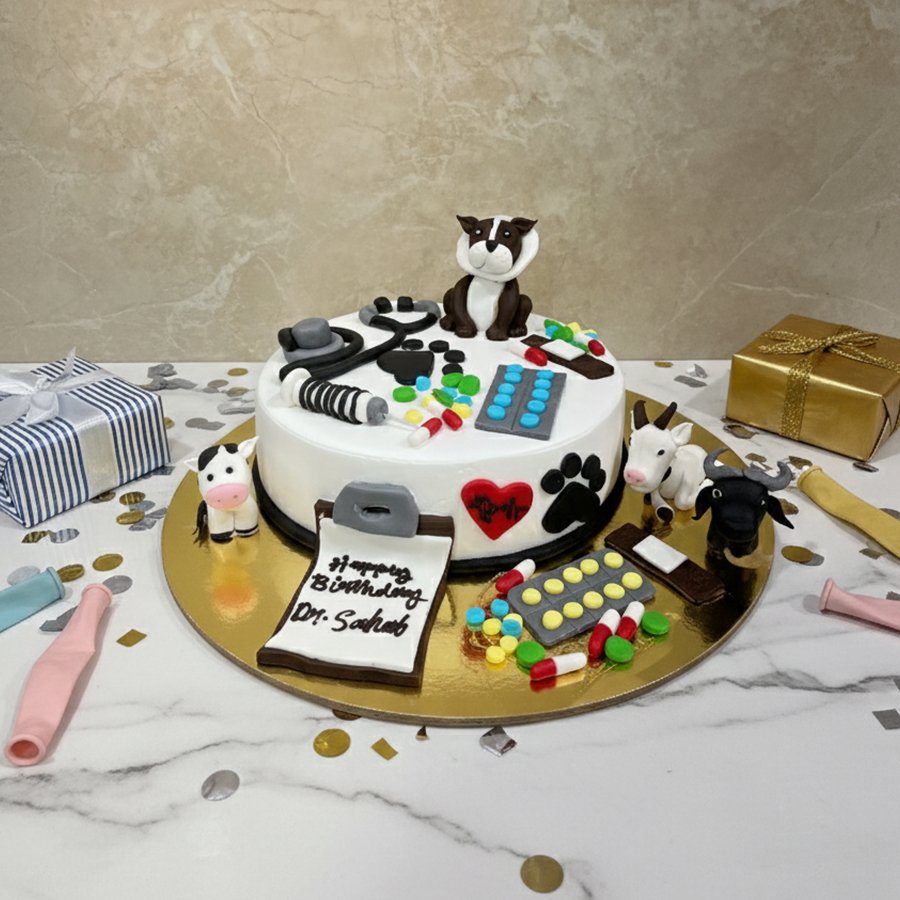 Furry Friends Animal Care Cake