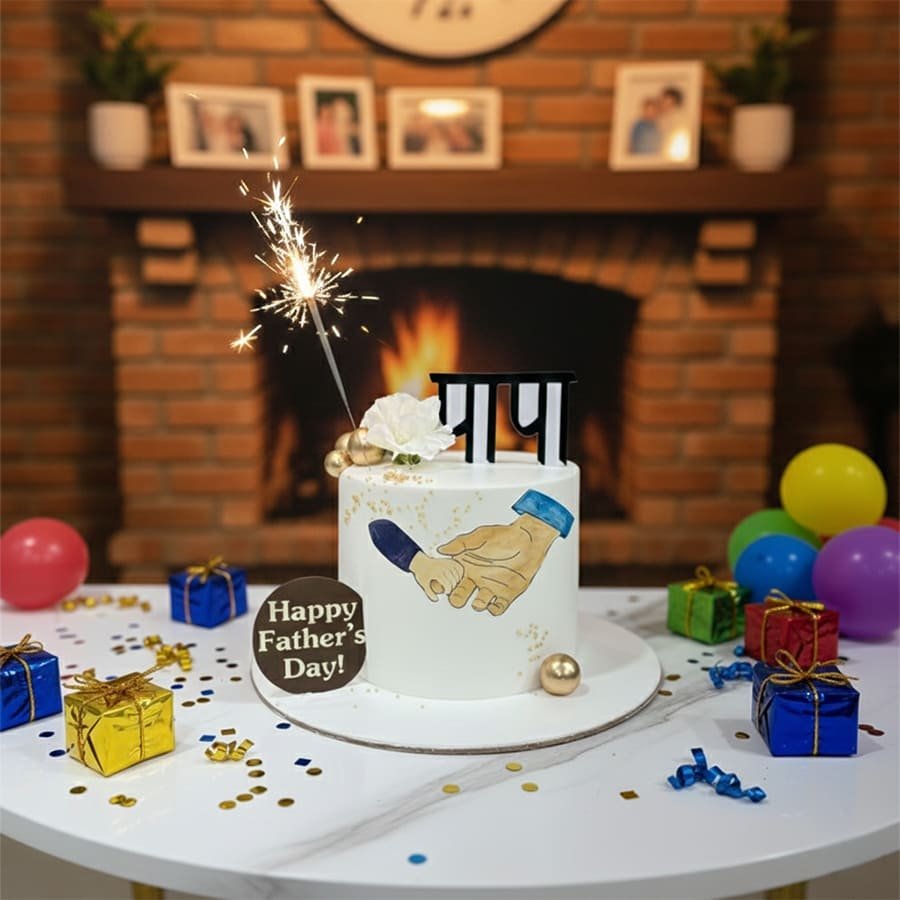 Dad's Birthday Blaze Cake