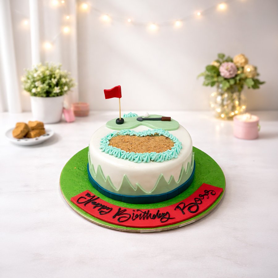 Championship Golf Course Theme Cake