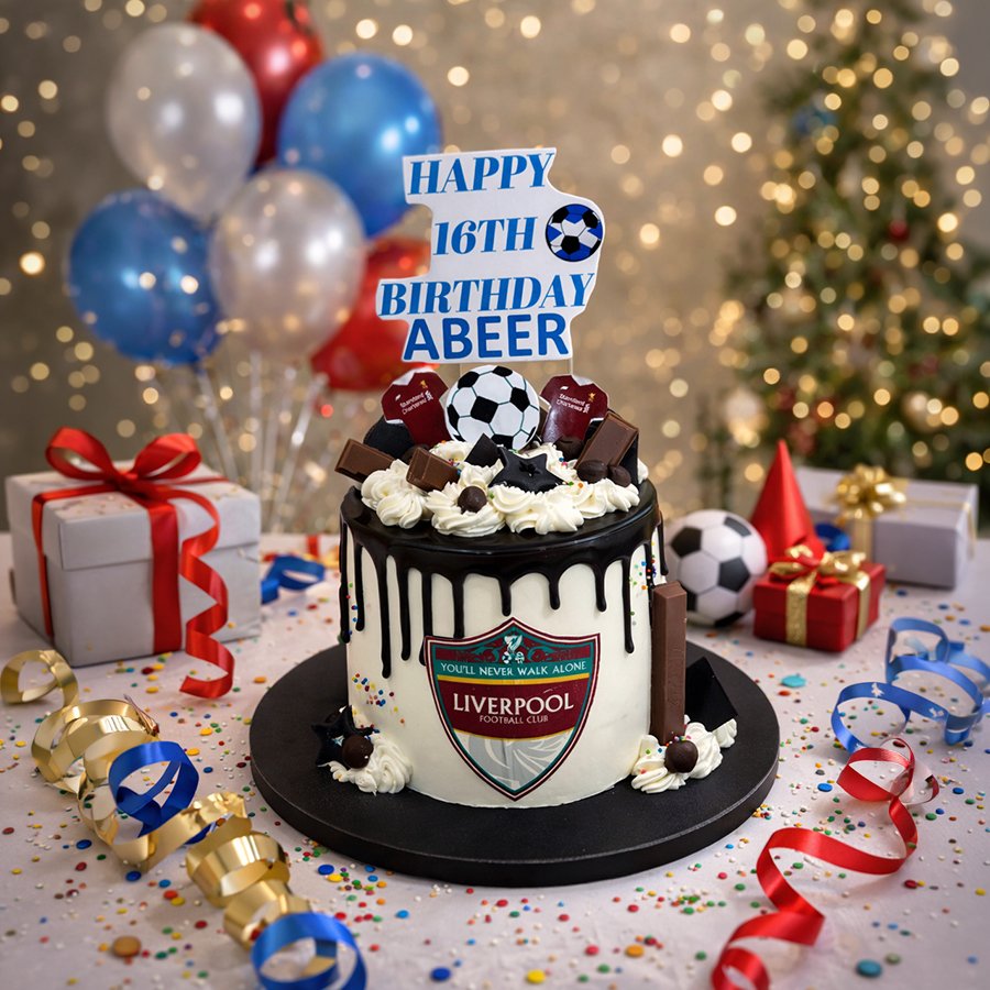 Liverpool FC Football Fan Birthday Cake