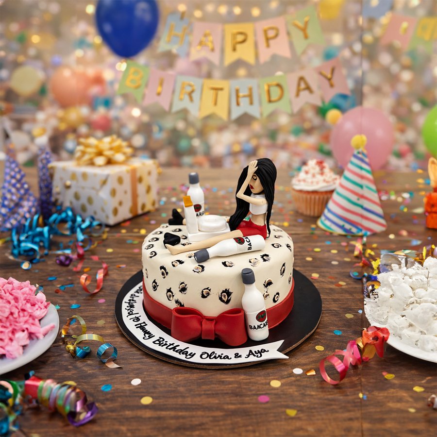 Leopard Print Party Girl Cake