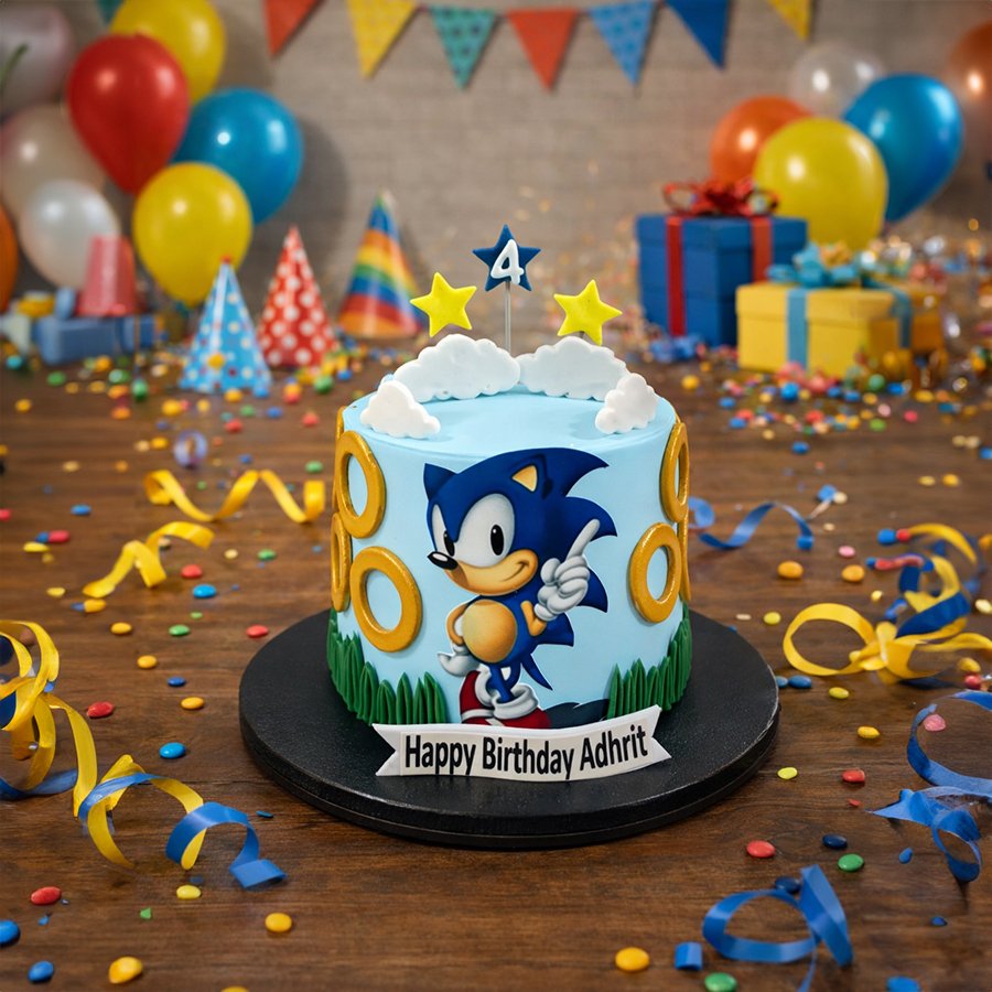 Sonic the Hedgehog Speed Cake