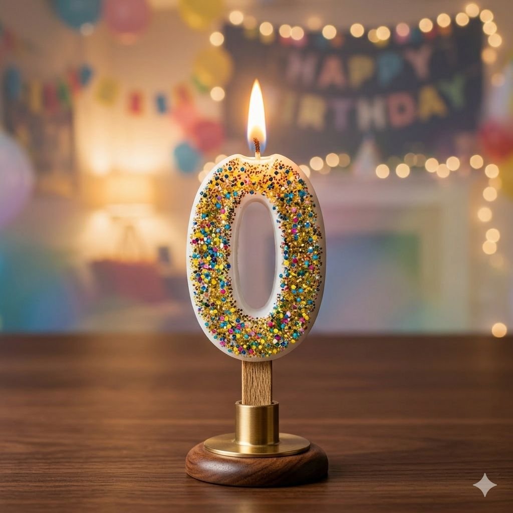 0 Number Candle