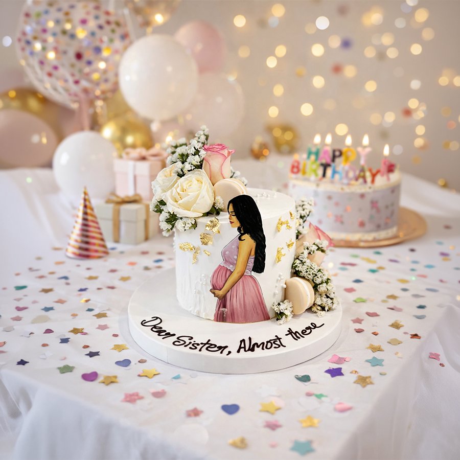 "Almost There" Maternity Celebration Cake