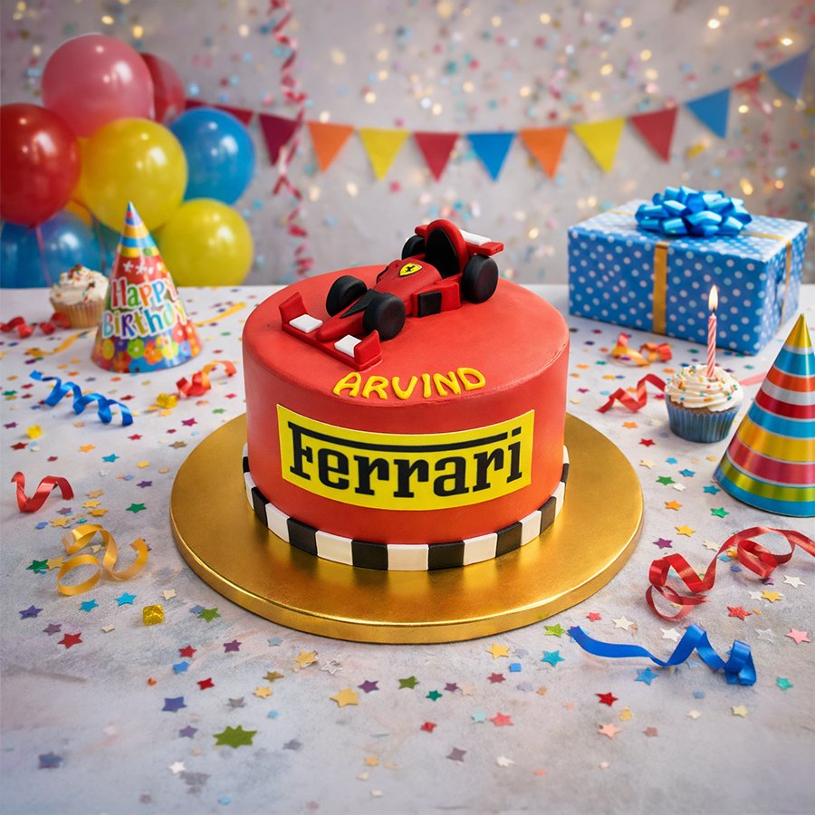 Ferrari F1 Racing Cake