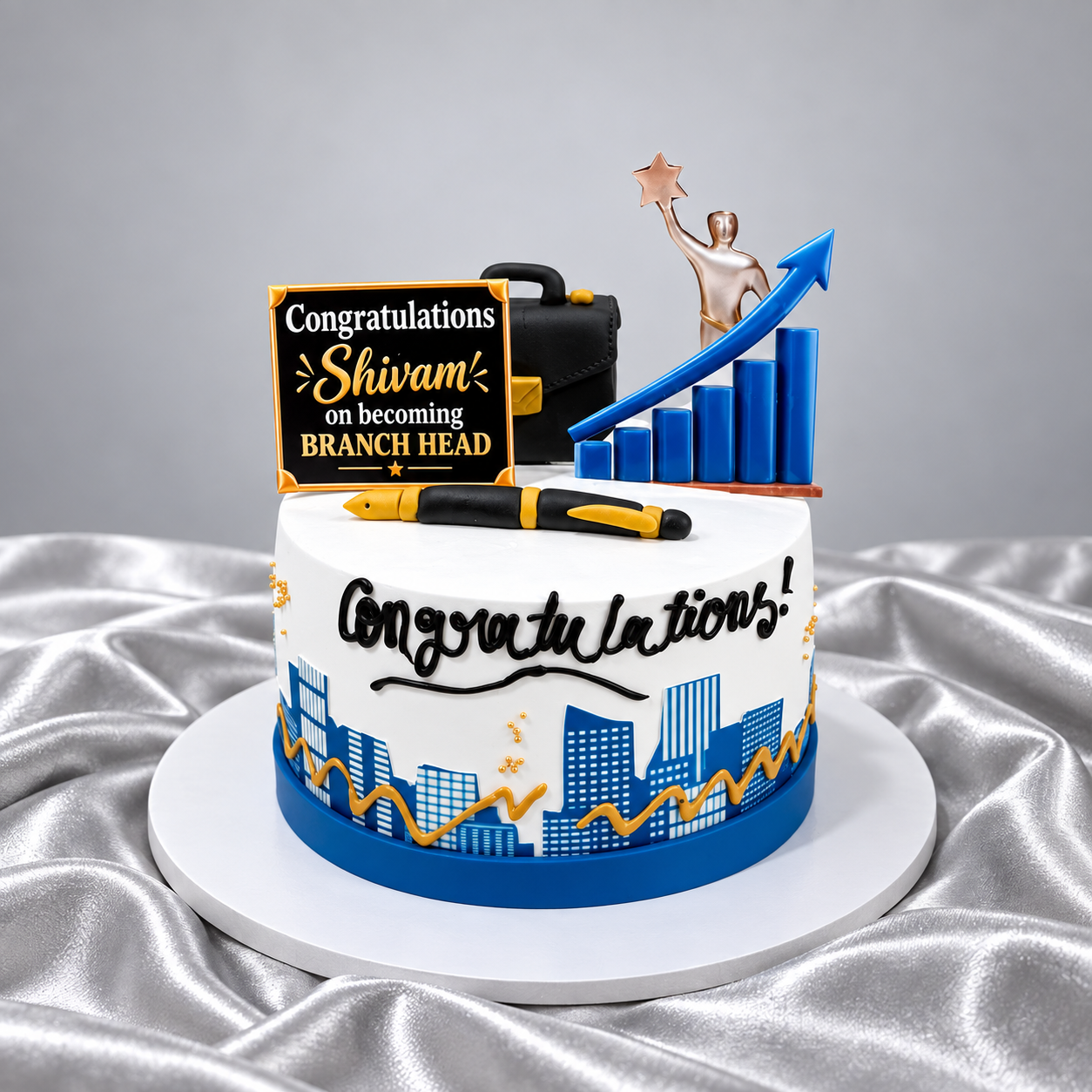 Corporate Promotion Congratulations Cake