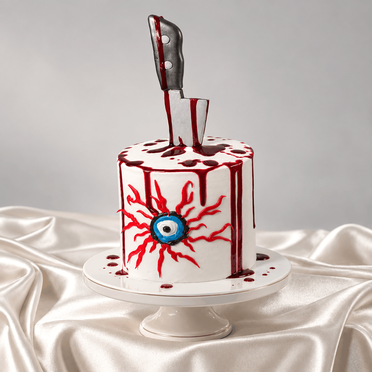 Bloodshot Eyeball Horror Cake