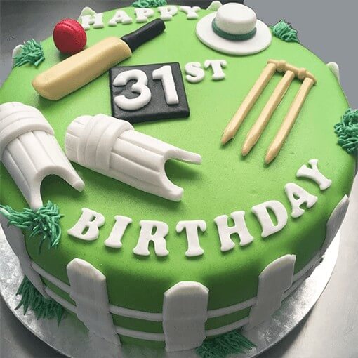Buy Cricket Themed Cake With Delivery In Noida, East, And South-East Delhi  | LallanTop Cake Shop