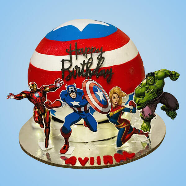 Superhero Avengers Theme Cake Delivery Chennai, Order Cake Online Chennai,  Cake Home Delivery, Send Cake as Gift by Dona Cakes World, Online Shopping  India