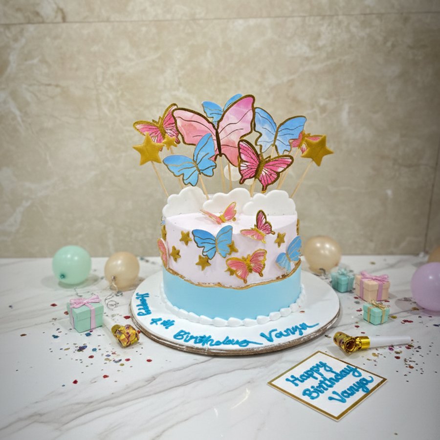 Enchanted Wings Birthday Cake