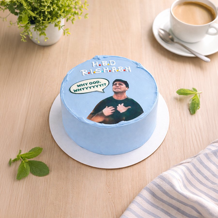 Funny Friends "Joey" Birthday Meme Cake