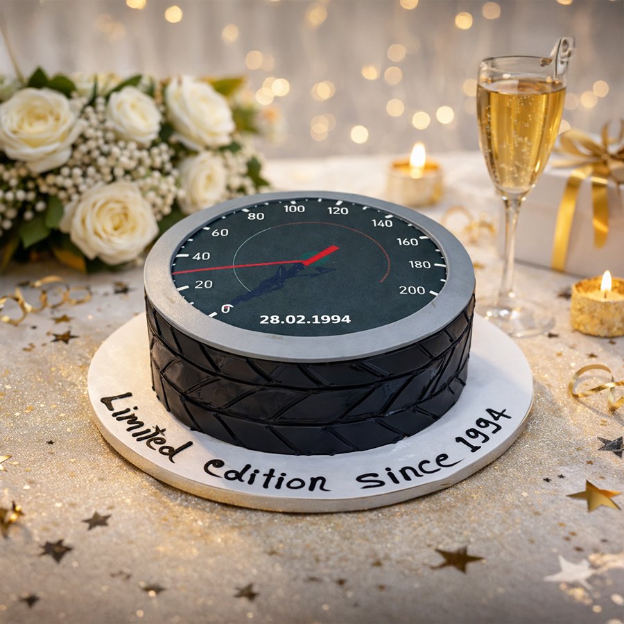 Full Throttle | Limited Edition Speedometer Birthday Cake