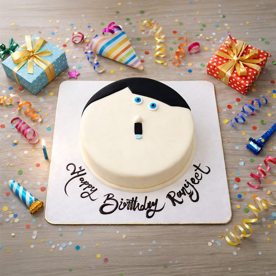 Quirky Emoji Face Cake