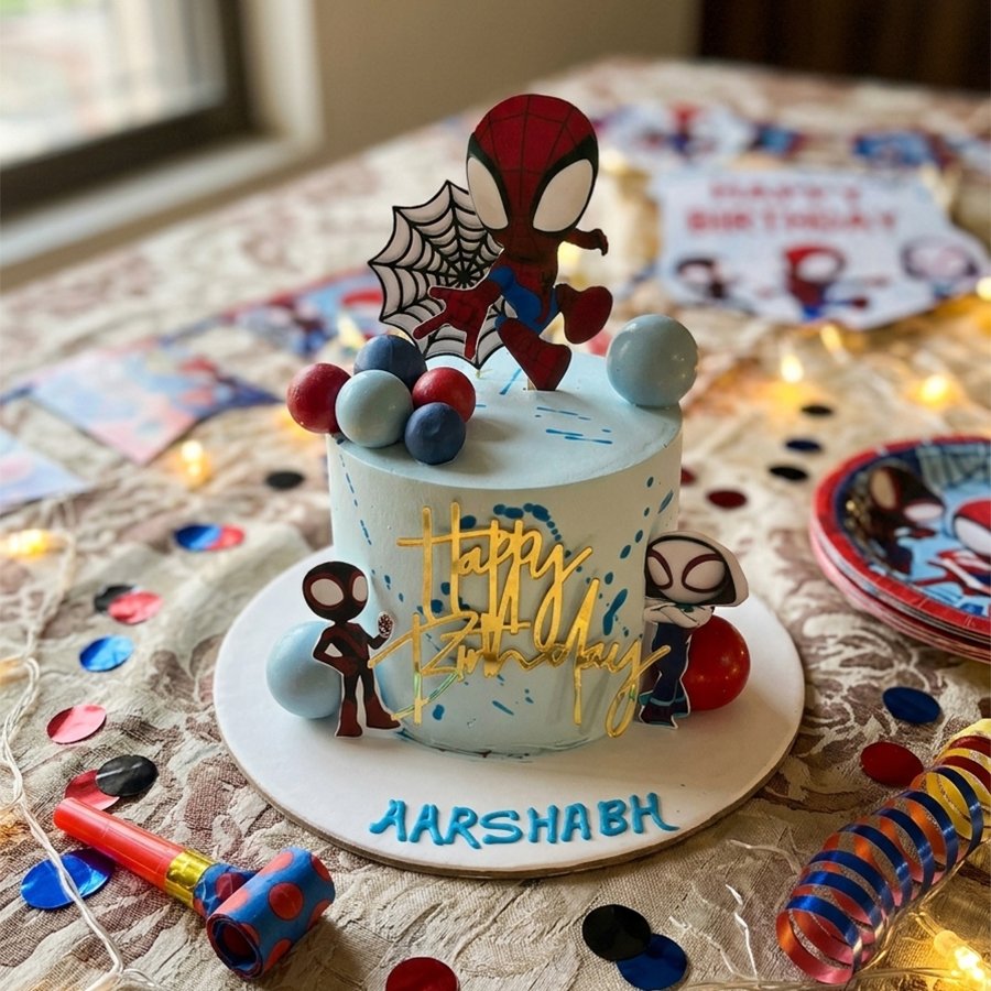 Spidey & Friends Web-Slinger Birthday Cake