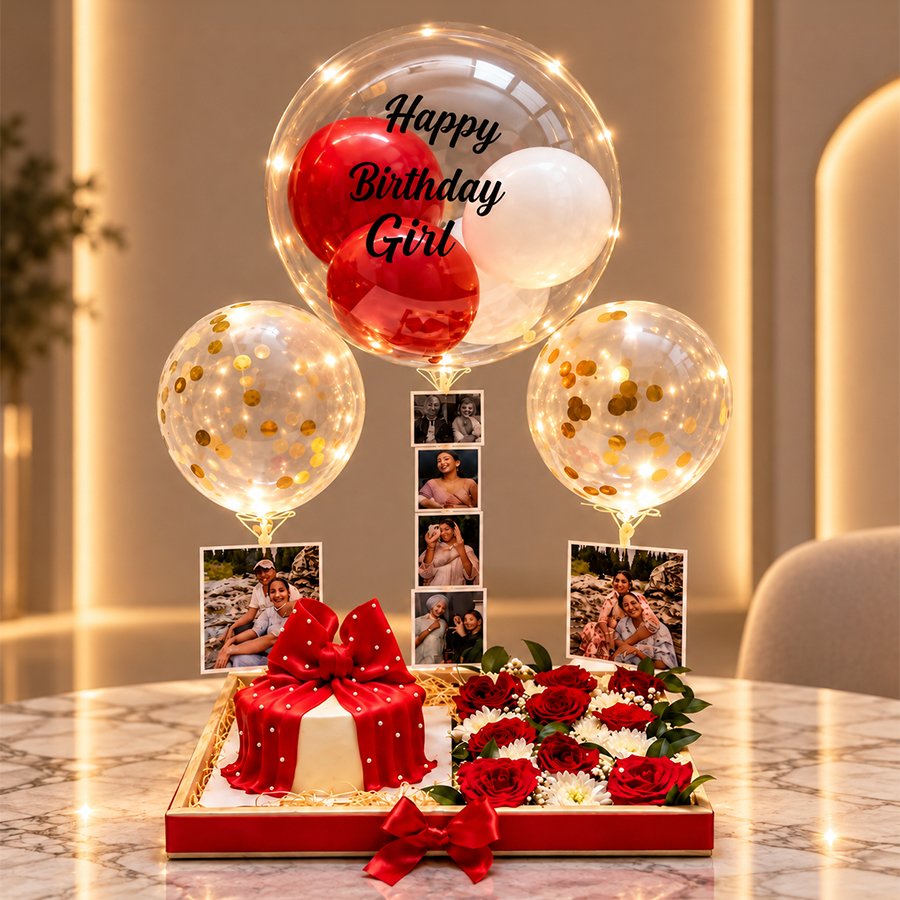 Crimson Romance Personalized Birthday Hamper