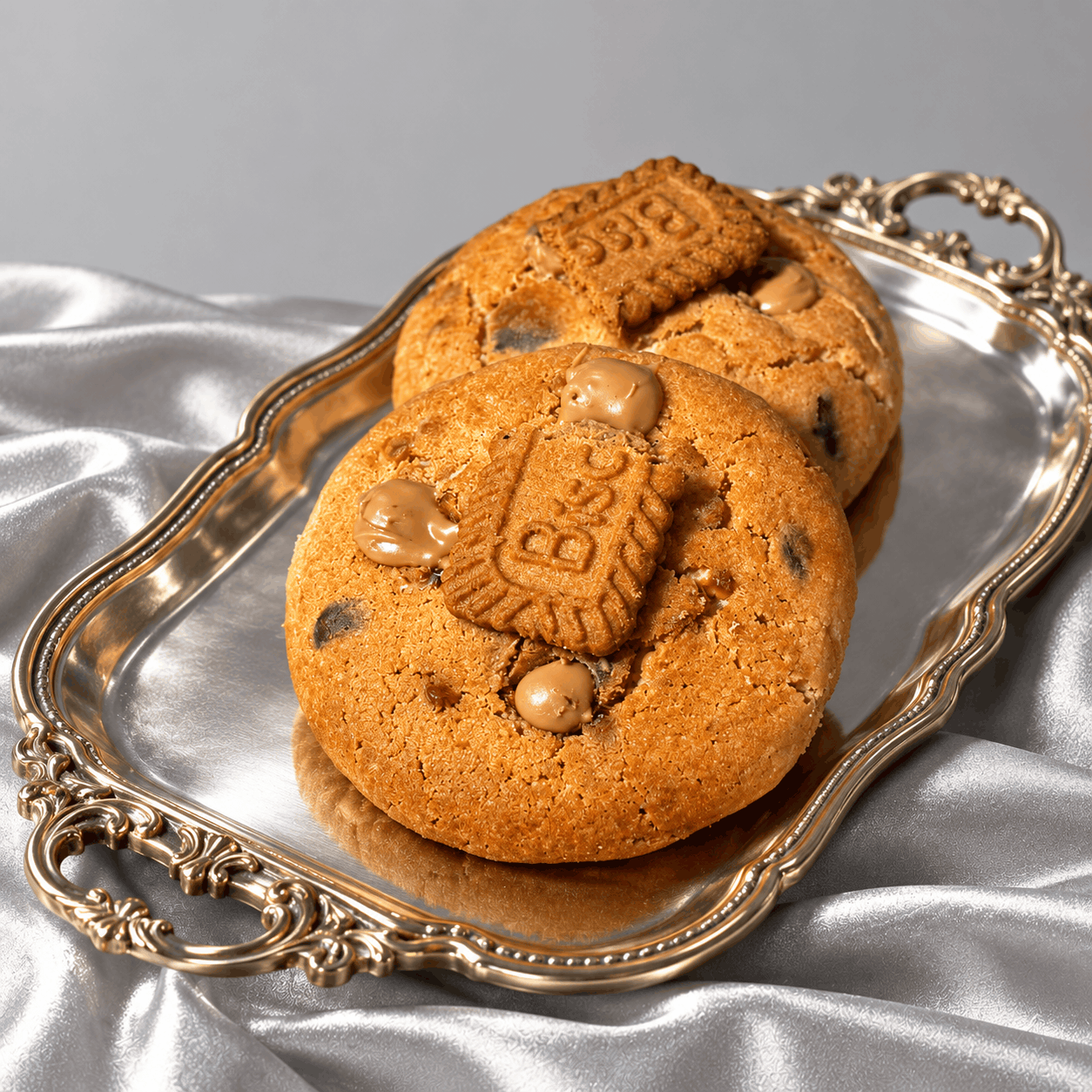Artisanal Stuffed Lotus Biscoff Gourmet Cookie Discs